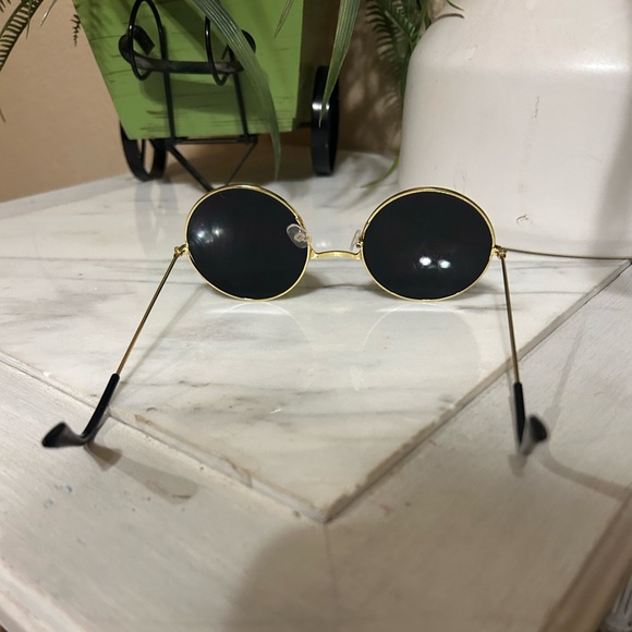 Retro 1990s Fashion Oval Mirrored Flat Lens Unisex Sunglasses - Picture 5 of 9